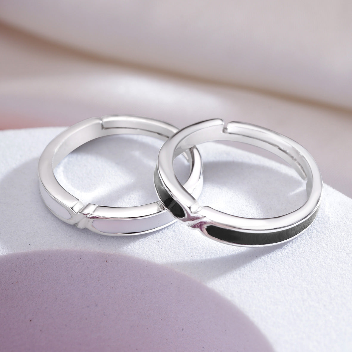 Silver Couple Ring Silver Ring for Couples