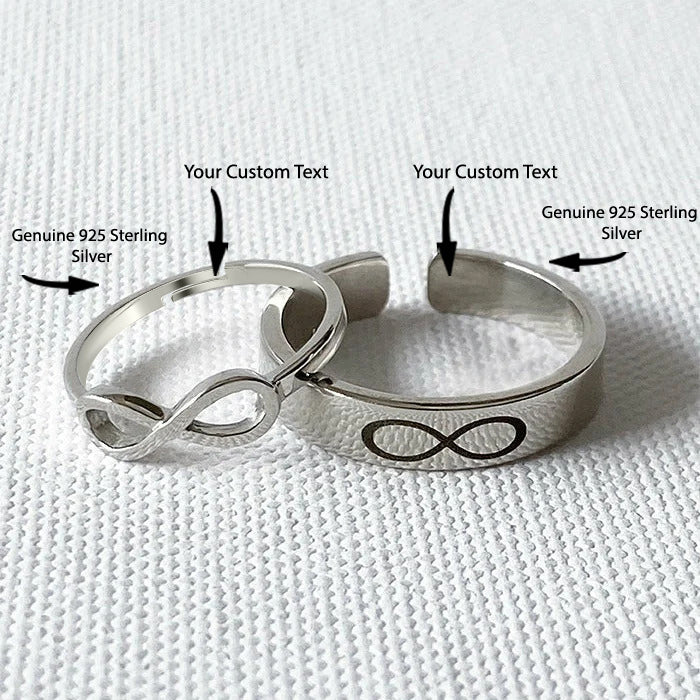 Silver Ring For Couples on Anniversary