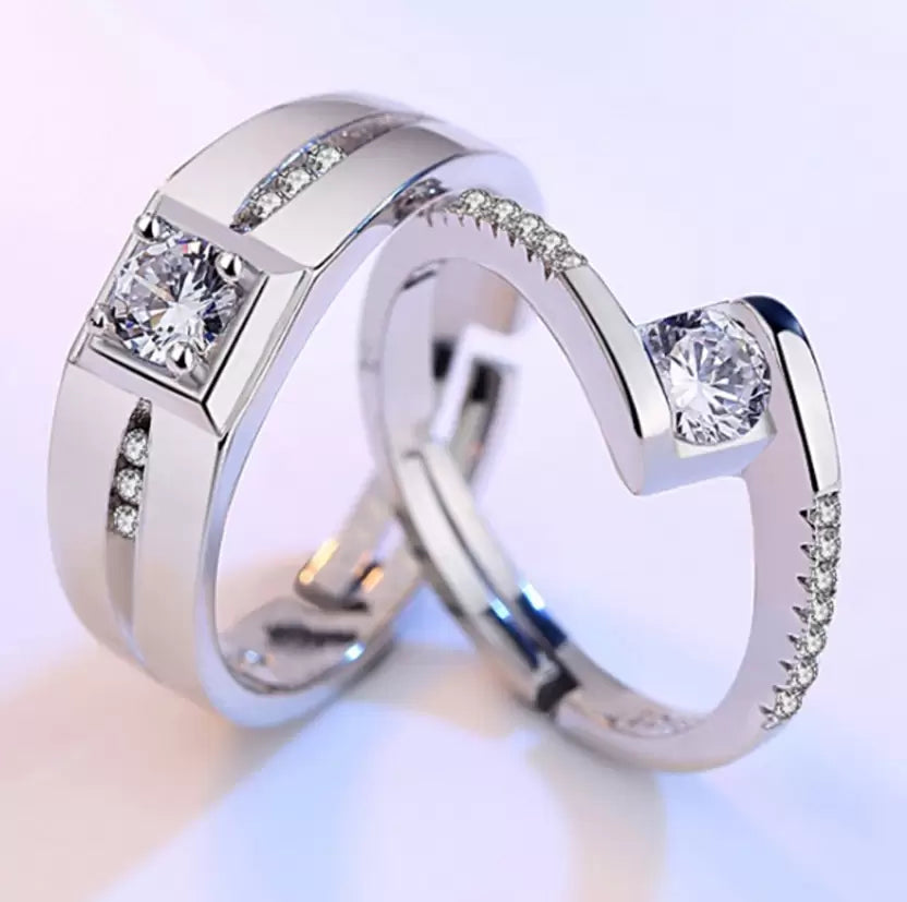 Silver Rings for Couples on Anniversary