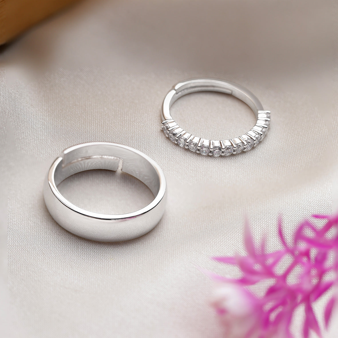 Silver Ring For Couple on Anniversary