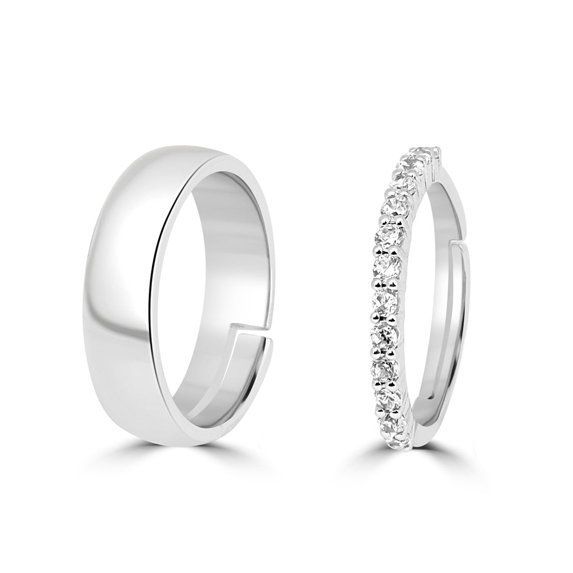 Silver Ring For Couple on Anniversary