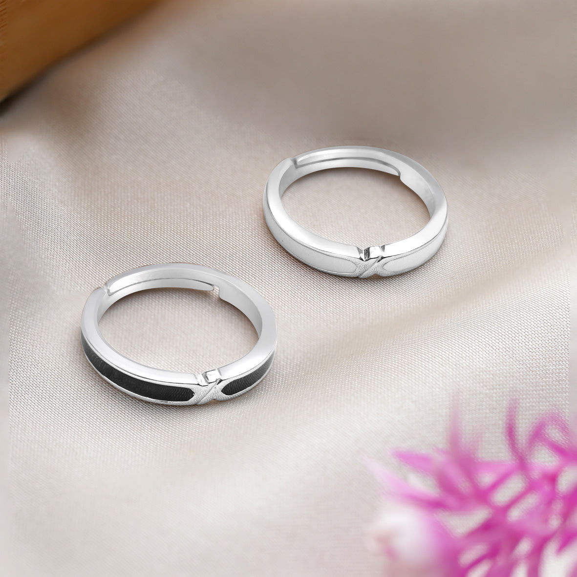 Silver Couple Ring Silver Ring for Couples