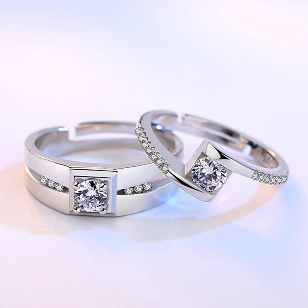 Silver Rings for Couples on Anniversary