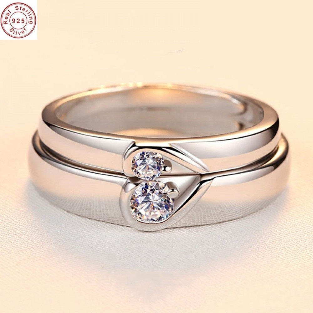 Silver Ring For Couple
