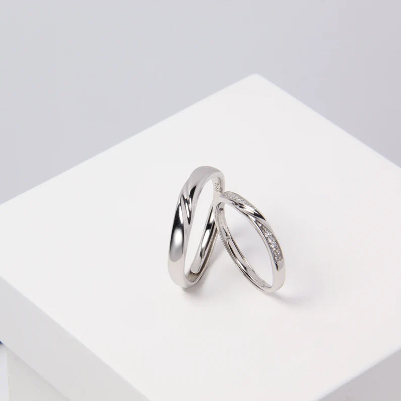 Silver Rings for Couple on Anniversary
