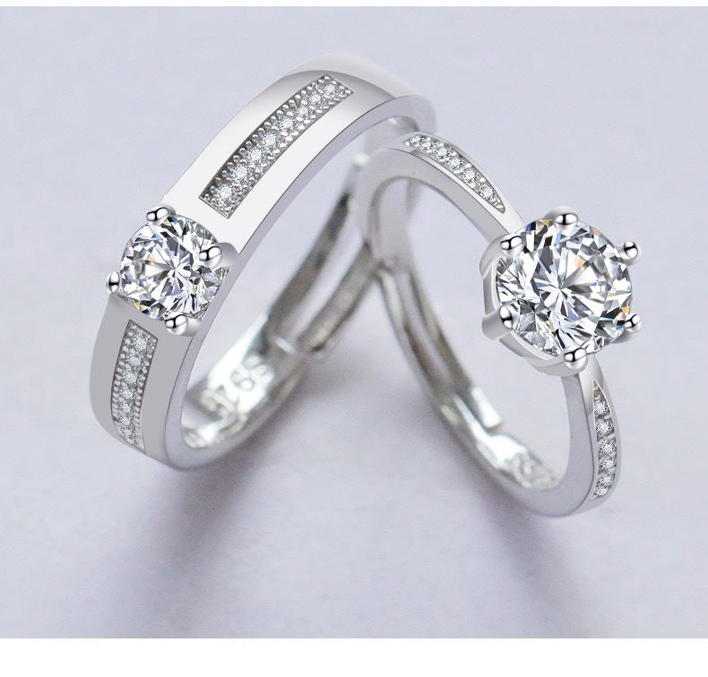 Silver Ring for Couples on Anniversary