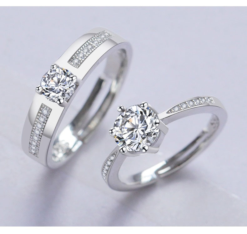 Silver Ring for Couples on Anniversary