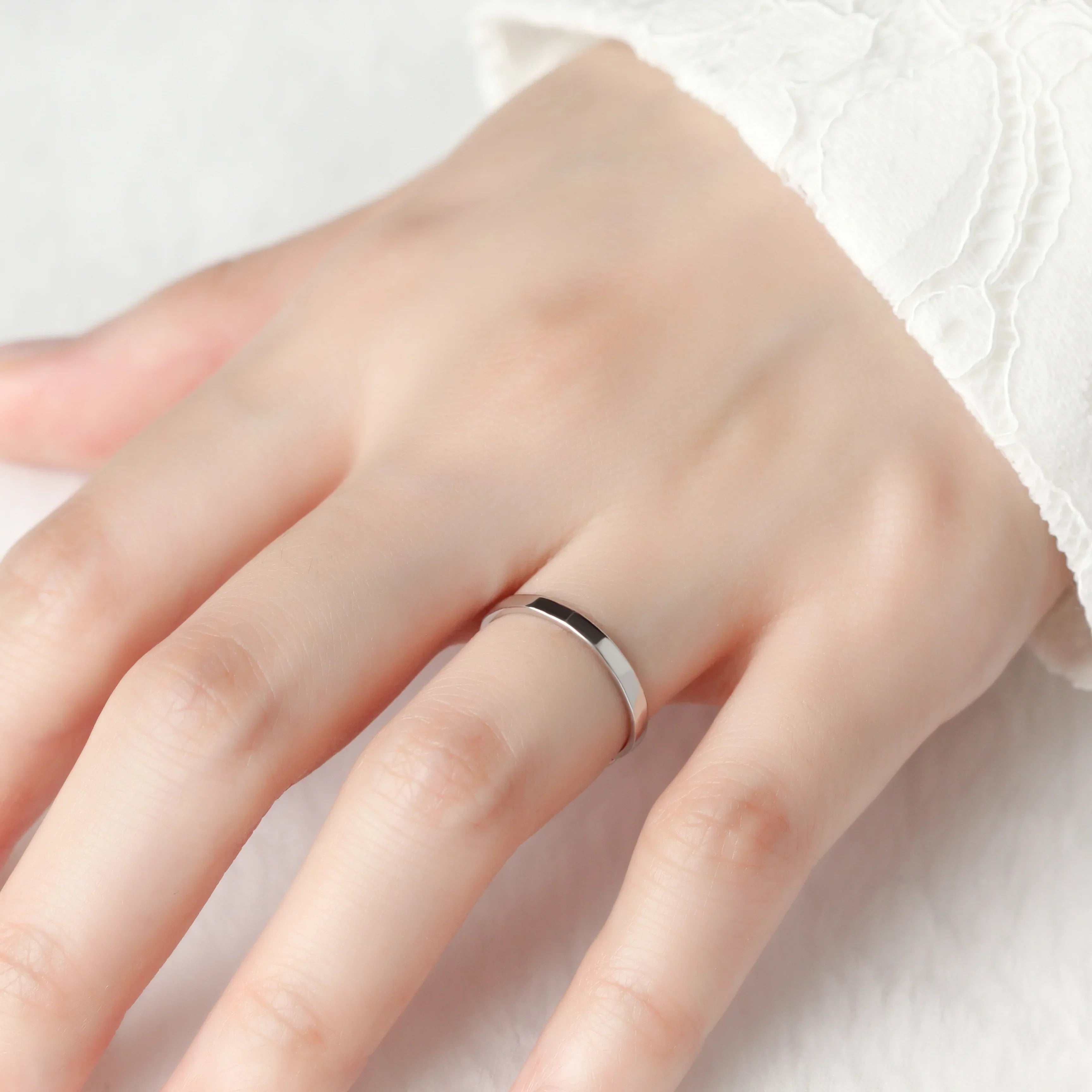 Silver Couple Rings Silver Gift for Anniversary
