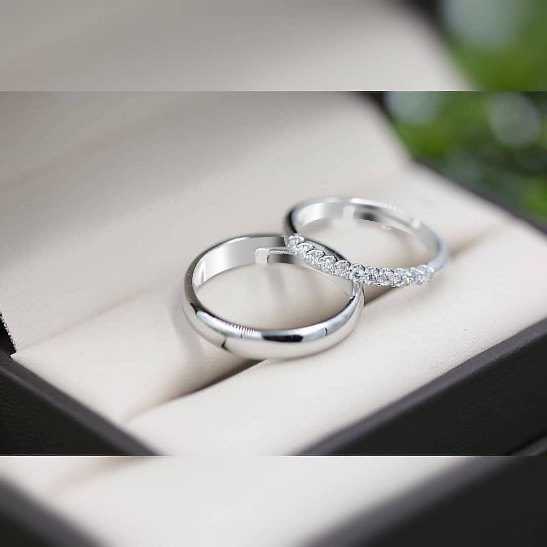 Silver Ring For Couple on Anniversary