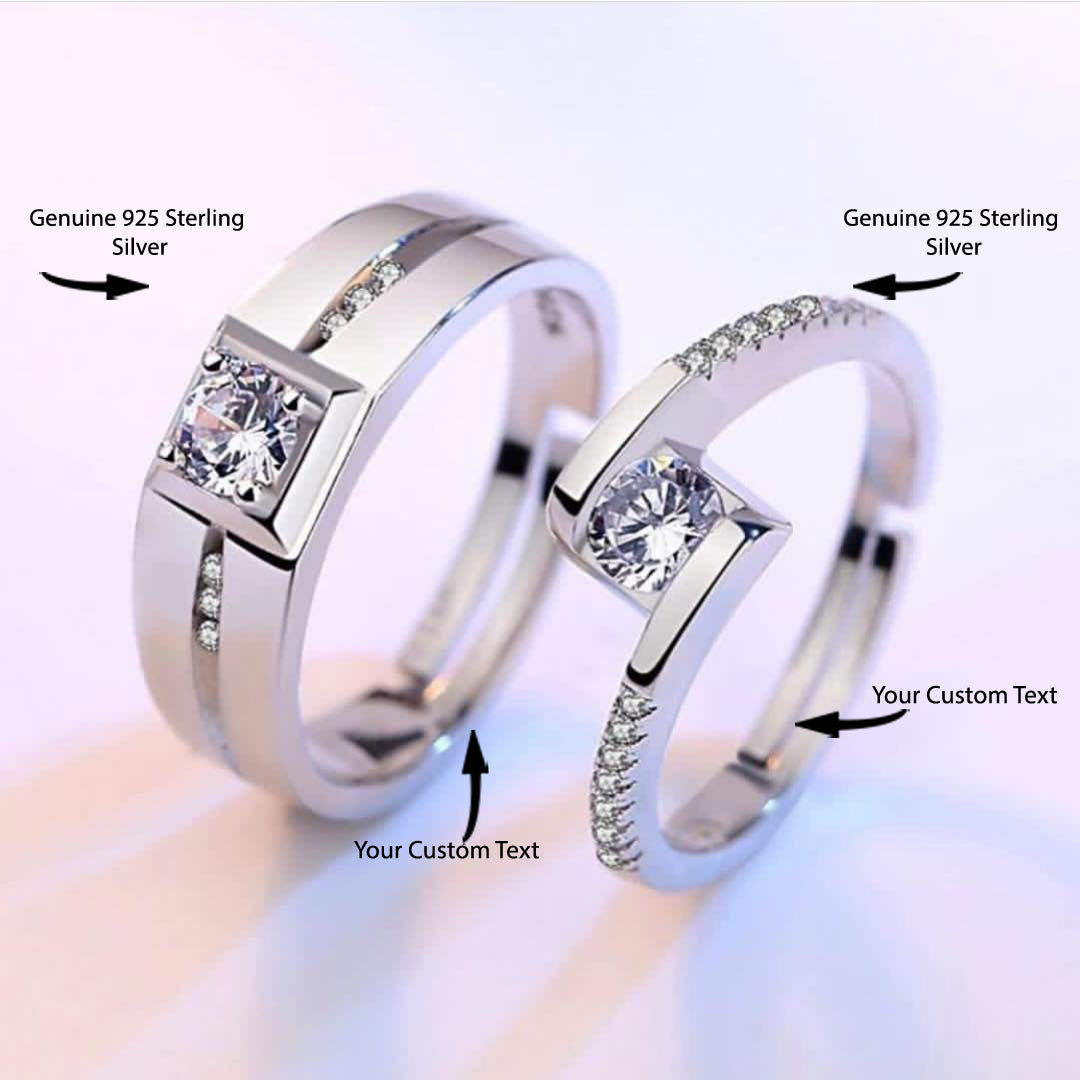 Silver Rings for Couples on Anniversary