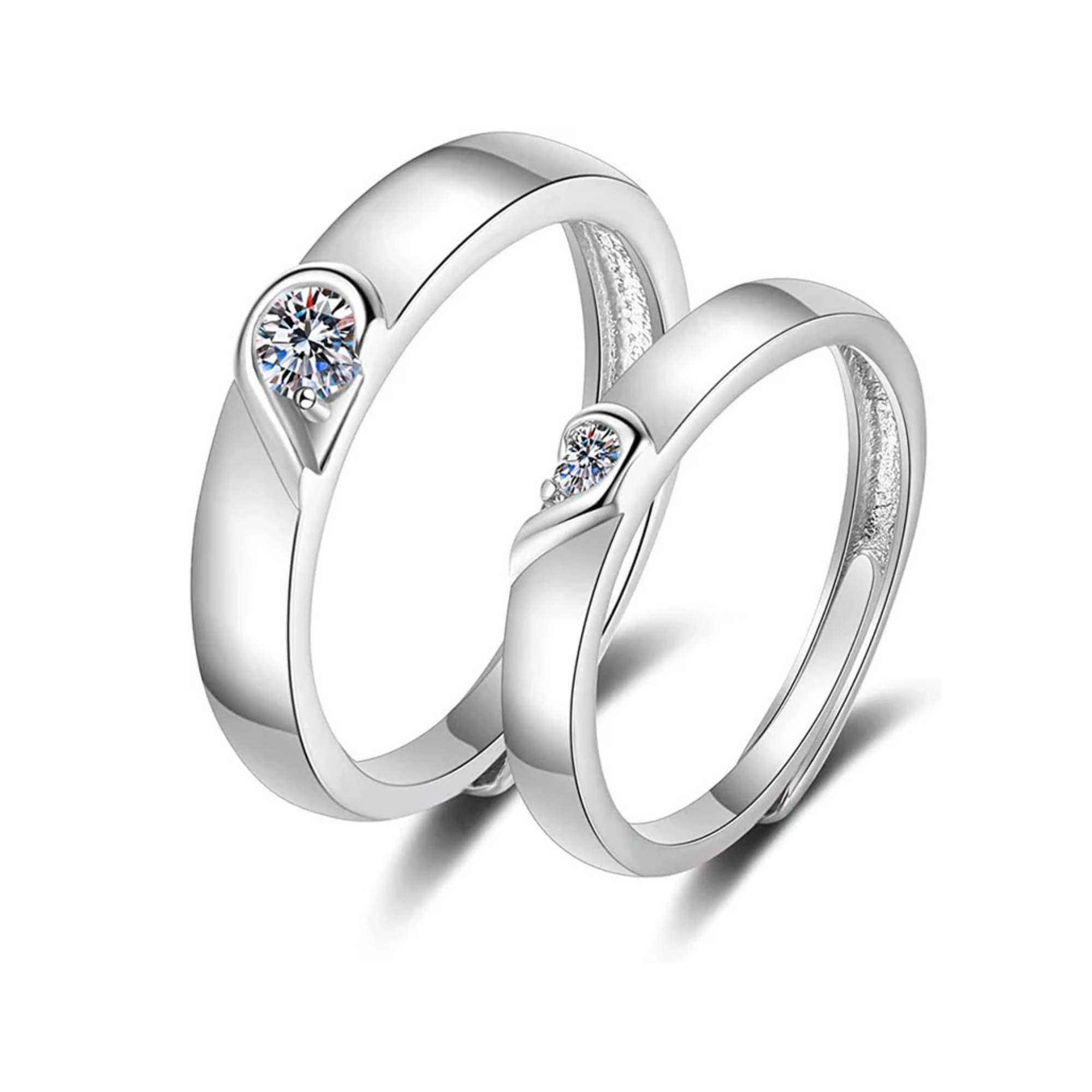 Silver Ring For Couple