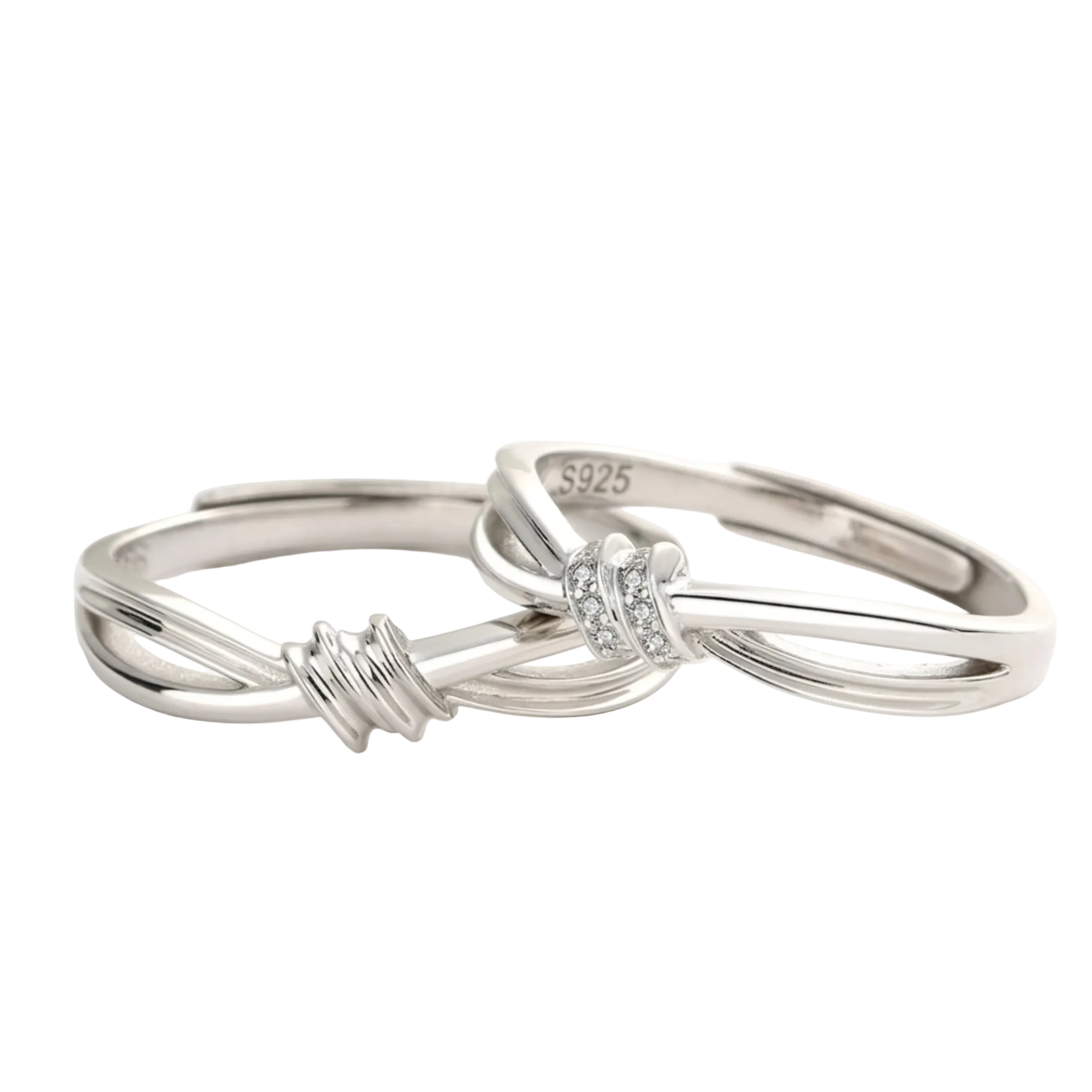 Silver Couple Ring Silver Ring for Couples on Anniversary
