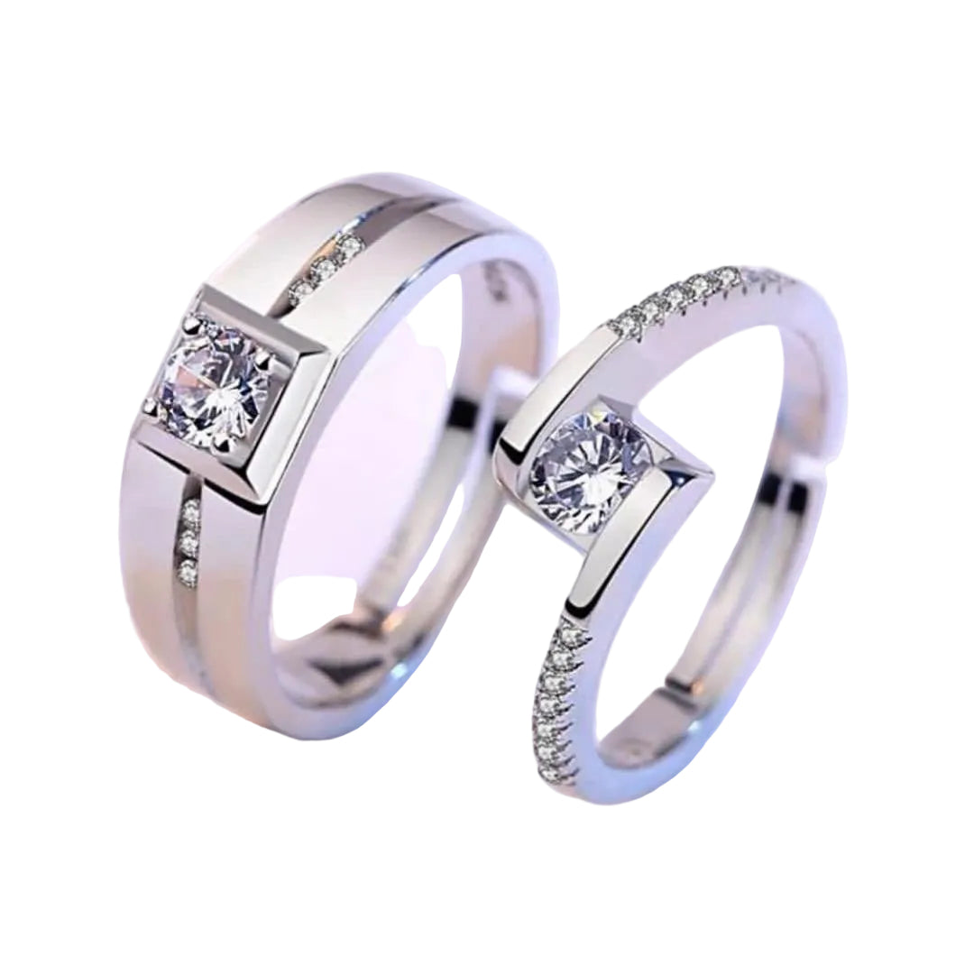 Silver Rings for Couples on Anniversary