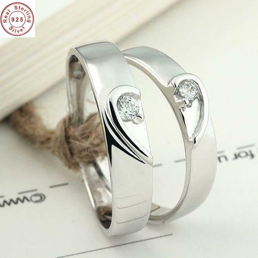 Silver Ring For Couple