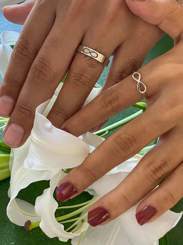 Silver Ring For Couples on Anniversary
